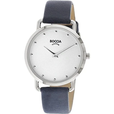 Image of Boccia Women&#039;s Analogue Quartz Watch with Real Leather Strap 3314 01