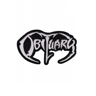 Image of Obituary Death Metal Band Patch Badge Embroidered Iron on Applique Accessory