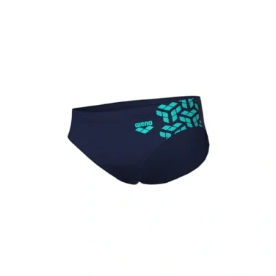 Image of Arena Boy&#039;s KIKKO V Swim Briefs Graphic, Navy Water, 8 Years