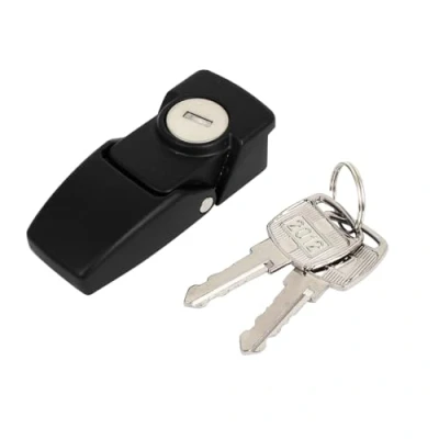 Image of Sourcingmap Cabinets Boxes Cases Security Plastic Toggle Hasp Latch Lock W 2 Keys