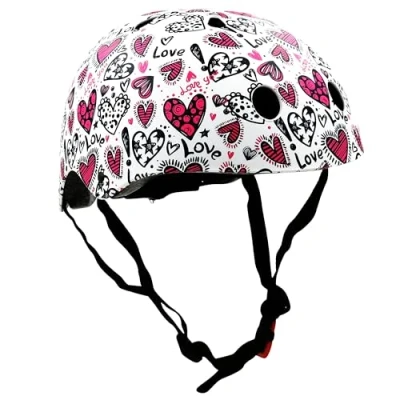 Image of Kiddimoto Kids Bike Helmet, Helmet for Boys and Girls Age 2 10, Lightweight Toddler Skateboard, Bike, BMX, MTB, Scooter, Bicycle, Rollerblade Skating.