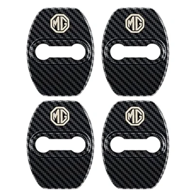 Image of FYOBOT 4pcs Car Door Lock Latches Cover Protector Caps for MG ZS GS HS EZS MG5 GT MG6 MG7 Stainless Steel Protect Buckle Covers Decoration Auto Interior Accessories,C
