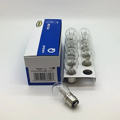 Image of 10 x Ring R380 P21/5W BAY15D Brake Stop &amp; Tail Light Car Bulbs 380 12v 21/5w