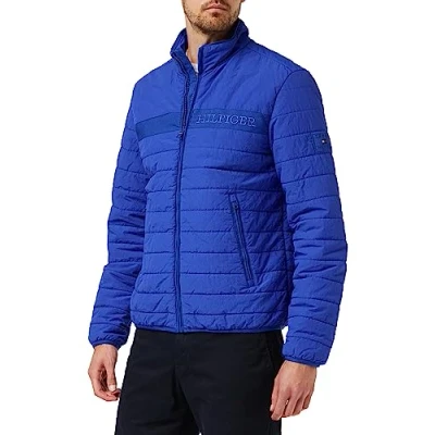 Image of Tommy Hilfiger Men&#039;s Padded Jacket for Transition Weather, Blue (Ultra Blue), M