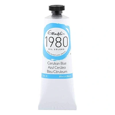 Image of Gamblin 1980 Oil Cerulean Blue 37Ml