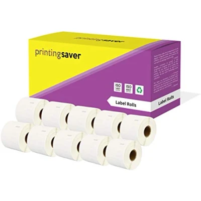 Image of Printing Saver 10x 11351 11 x 54 mm Compatible Jewellery Labels Rolls (1500 per Roll) for LabelWriter 310 320 330 4XL 400 450 Turbo/Twin Turbo/Duo &amp; Seiko SLP Label Printers