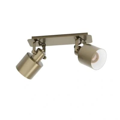 Image of EGLO Southery downlight 2 bulb brushed cream gold