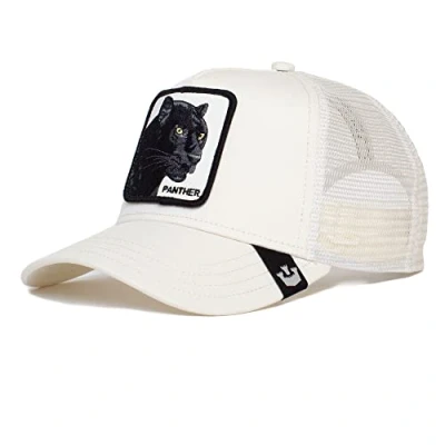 Image of Goorin Bros. The Farm Adjustable Trucker Cap, White Panther, One Size