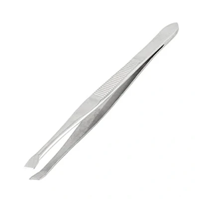 Image of Eyebrow Tweezers, Stainless Steel Eyelash for Plucking Chin Ingrown Hair Remover Women Men