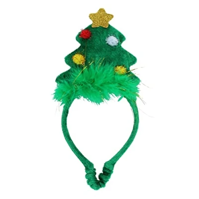 Image of Dog Humorous Novelty Festive Christmas Tree Headband Small Gift