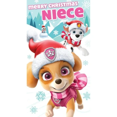Image of Official Paw Patrol Niece Christmas Card