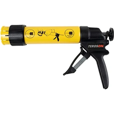 Image of TEROSON ET Staku Pistol, Cartridge Gun for Cartridges, Handy Silicone Single Cartridges (290ml, 300ml, 310ml), Caulking Tool with Easy Handling, 1x Hand