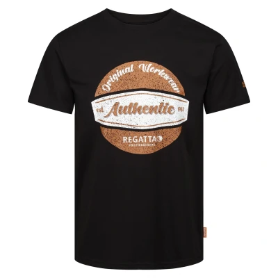 Image of Regatta Mens Original Cotton T Shirt (Black) Size 3XL