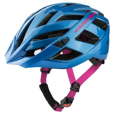 Image of ALPINA Unisex Adult, PANOMA 2.0 cycling helmet, true blue pink gloss, 52 57 cm