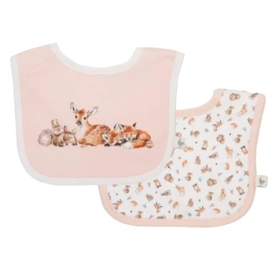 Image of Wrendale Designs &#039;Little Forest&#039; Woodland Animal Bib Gift Set