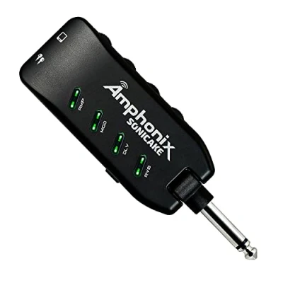 Image of SONICAKE Amphonix Plug In USB Chargable Portable Pocket Guitar Bass Headphone Amp Carry On Bluetooth Bedroom Multi Effects