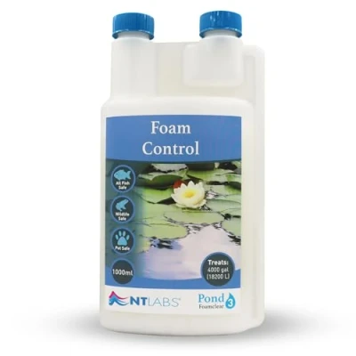 Image of NT Labs Pond Foamclear, Foam Control Water Treatment, Breaks Down Froth, Controls Excess Protein in Water, Helps Maintain the Correct pH (1000 ml)