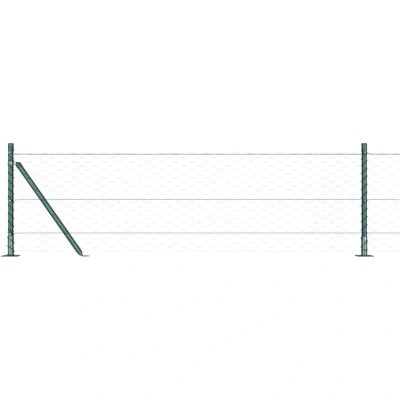 Image of Hexagon Fence Green 0.6x50 m Steel vidaXL