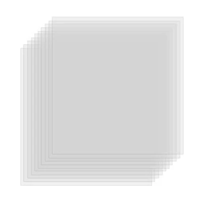 Image of 10 Pcs Blank Mylar Stencil Sheets Square Paper Templates DIY Make Your Own Design Stencils (30.5x30.5cm) 6 Mil