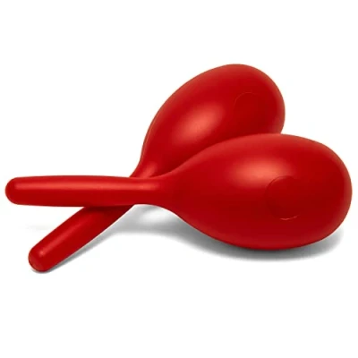 Image of TIGER MAR49 RD Full Size Plastic Maracas Red One Pair