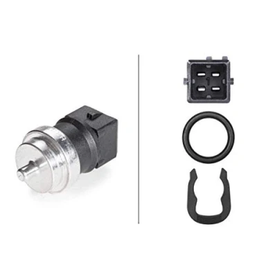 Image of 09110578 Coolant Temperature Sensor HELLA 6PT 009 309 551 with attachment material RENAULT: CLIO 3, 2, MEGANE 3 Coupe