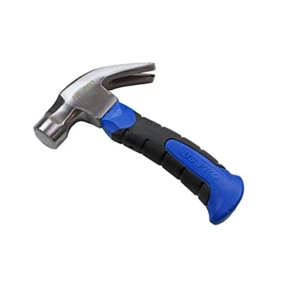 Image of US PRO Tools 10oz Stubby Claw Hammer with Nail Starter 3441