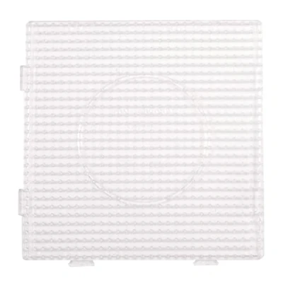 Image of Vaessen Creative Fuse Interlocking Pegboard, Square, 5.7 x inches, Clear, Perfect for Childrens DIY Crafts with Ironing Beads, Making Decorations, Pixel Pictures and Other Crafty Ideas, 5009 201