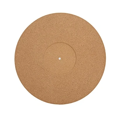 Image of Turntable Platter Mat Soft Cork,Turntable Slipmat Anti Static Cork 12 inch LP Universal for Vinyl Record Pad,Improves Sound and Reduces Noise
