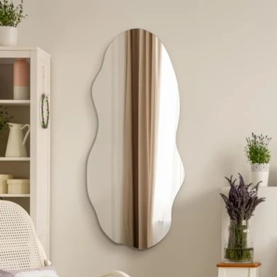 Image of The Lacuna Frameless Pond Wall Mirror 39&quot; X 18&quot; (100x45CM)