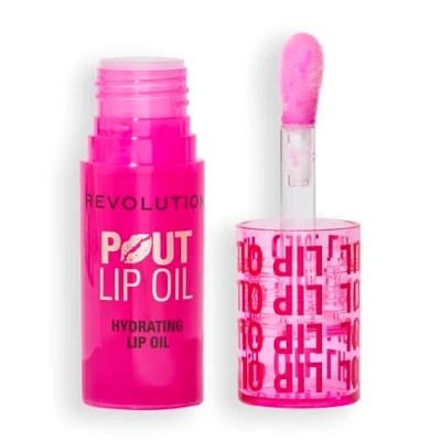 Image of Revolution Pout Lip Oil Raspberry Pink 4ml