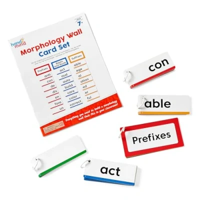Image of Learning Resources Morphology Wall Card Set, Ages 7+, Reading &amp; Literacy Skills, Phonics, Teacher Display Resources,
