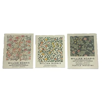 Image of Melody Jane Dolls House William Morris Picture Posters Miniature Home Decor Accessory 1:12