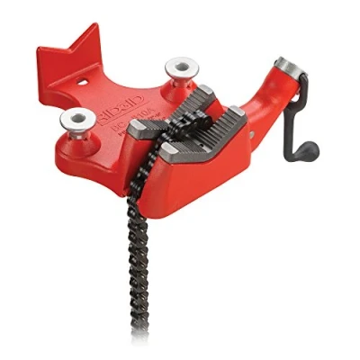 Image of RIDGID 40215 Model BC810 Top Screw Bench Chain Vice, 1/2 inch to 8 Vice,Red