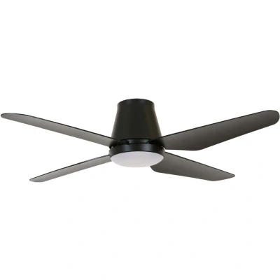 Image of Beacon Lighting LED ceiling fan Aria CTC, black, 122 cm, quiet