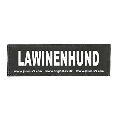Image of Interchangeable Patches, 1 pair, LAWINENHUND, Size: Small, Black