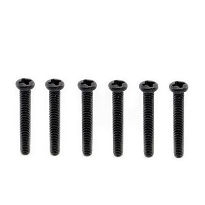 Image of Musiclily Pro Metric M3X20mm Steel Saddle Intonation Screws for Import Tele Style Electric Guitar Bridge,Black(Set of 6)