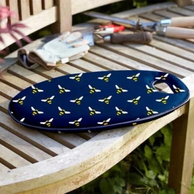 Image of Garden Mile Kneeler Memory Foam Padded Gardening Knee Pad Lightweight with Handles Multi Use Portable Mat Heavy Duty Indoor Outdoor Durable Tool (Bees)