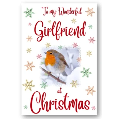 Image of Second Ave Girlfriend Christmas Robin Xmas Holiday Festive Greetings Card