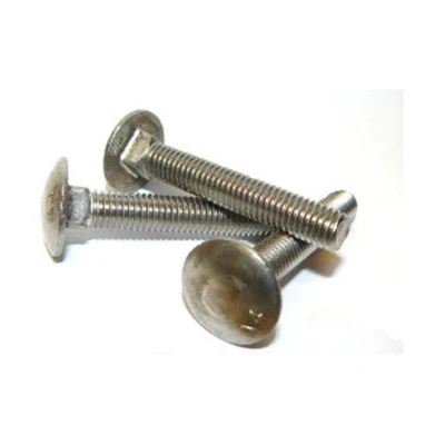 Image of Mushroom Head Square Neck Screw (Cup Square/Coach Bolts) M8 x 50 mm A4 Stainless Steel DIN603 Pack Size : 5
