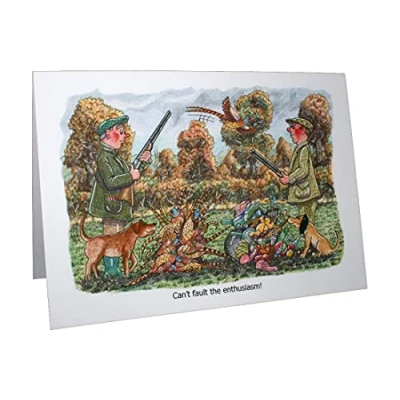 Image of Hunting &amp; Shooting Humour Cartoon A5 Funny Blank Greeting Card by Armand Foster