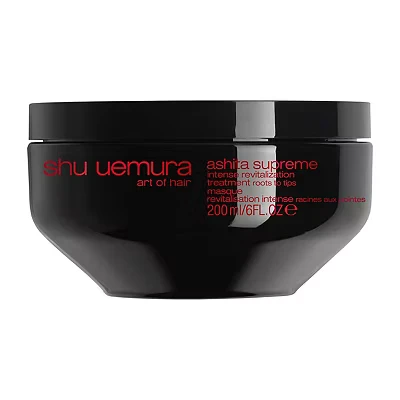 Image of Shu Uemura, Intense Revitalisation Treatment Ashita Supreme, All Hair Types, Enriched with Ashitaba Extracts, For Smooth and Shiny Hair, 200 ml