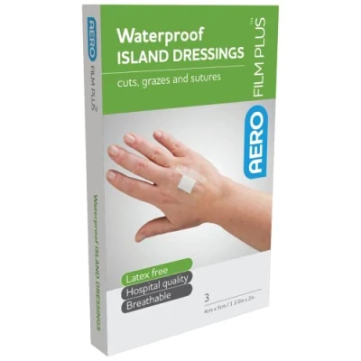Image of AEROFILM WATERPROOF ISLAND DRESSING 4X5CM pack of 3