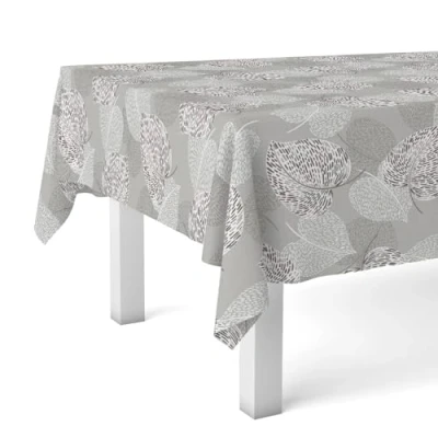 Image of Martina Home SIL Oilcloth Tablecloth 240 x 140 Grey