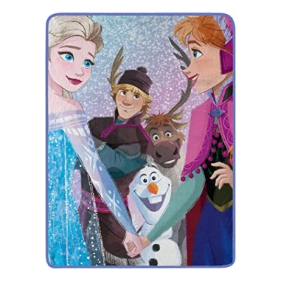 Image of Northwest Frozen Micro Raschel Throw Blanket, 46&quot; x 60&quot;, New Family