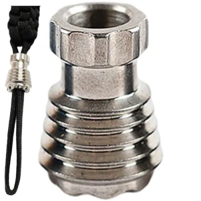 Image of Titanium Alloy Tc4 Knife Beads Lanyard Camping Gadgets Pendant Paracord Edc Outdoor Multi Tool