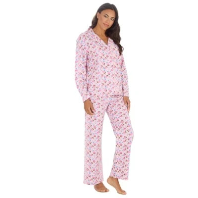 Image of Undercover Ladies Flannel Long Sleeve Pyjamas 34B1999 Pink 18 20