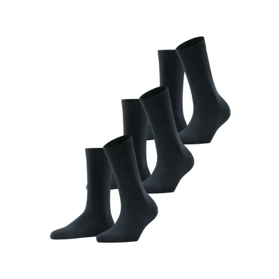 Image of Falke Family 3PACK Everyday Casual Socks, Women&#039;s, Size: 2.5 4.5, Dark navy