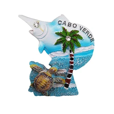 Image of 3D Cape Verde Fridge Magnet Souvenir Gift Refrigerator Decor Magnetic Sticker Collection