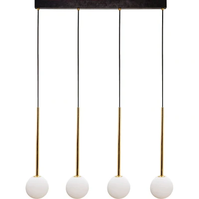 Image of Ali Bar Pendant Ceiling Light, Black, Gold, 5x G9