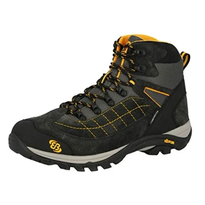 Image of Brütting Unisex Adults&#039; Mount Crillon High Rise Hiking Shoes, Grey (Anthracite/Orange), 9 UK